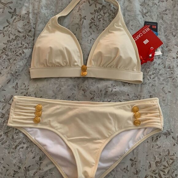 NWT RED CARTER White 2-piece Sz Large - Picture 1 of 6